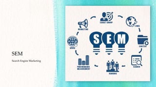 SEM
Search Engine Marketing
 