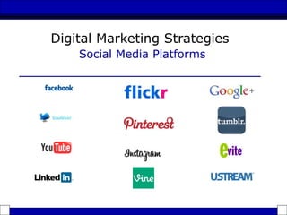 Digital Marketing Strategies
Social Media Platforms
 