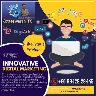Digital marketing   kotteeswaran t c - digital marketing