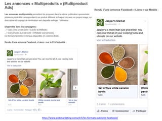 Les emplacements
http://www.webmarketing-conseil.fr/les-formats-publicite-facebook/
 