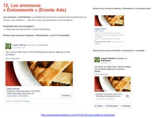 Les emplacements
http://www.webmarketing-conseil.fr/les-formats-publicite-facebook/
 