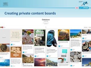 Creating private content boards
 