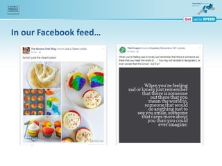 In our Facebook feed…
 