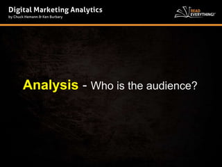 Analysis - Who is the audience? 
 