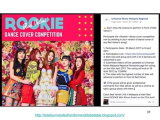 37
http://totallyunrelatedrandomanddebatable.blogspot.com/
 