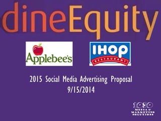 2015 Social Media Advertising Proposal9/15/2014 
1050 
Media & 
Marketing 
Solutions  