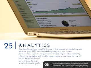 ANALYTICS
You need analytical insights to master the science of marketing and
improve your ROI. With marketing analytics, ...
