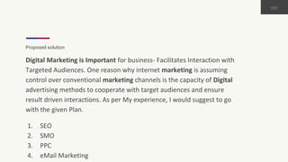 ECommerce Digital marketing consulting proposal