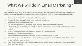 ECommerce Digital marketing consulting proposal