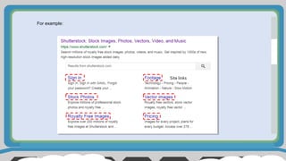 Site links
For example:
 