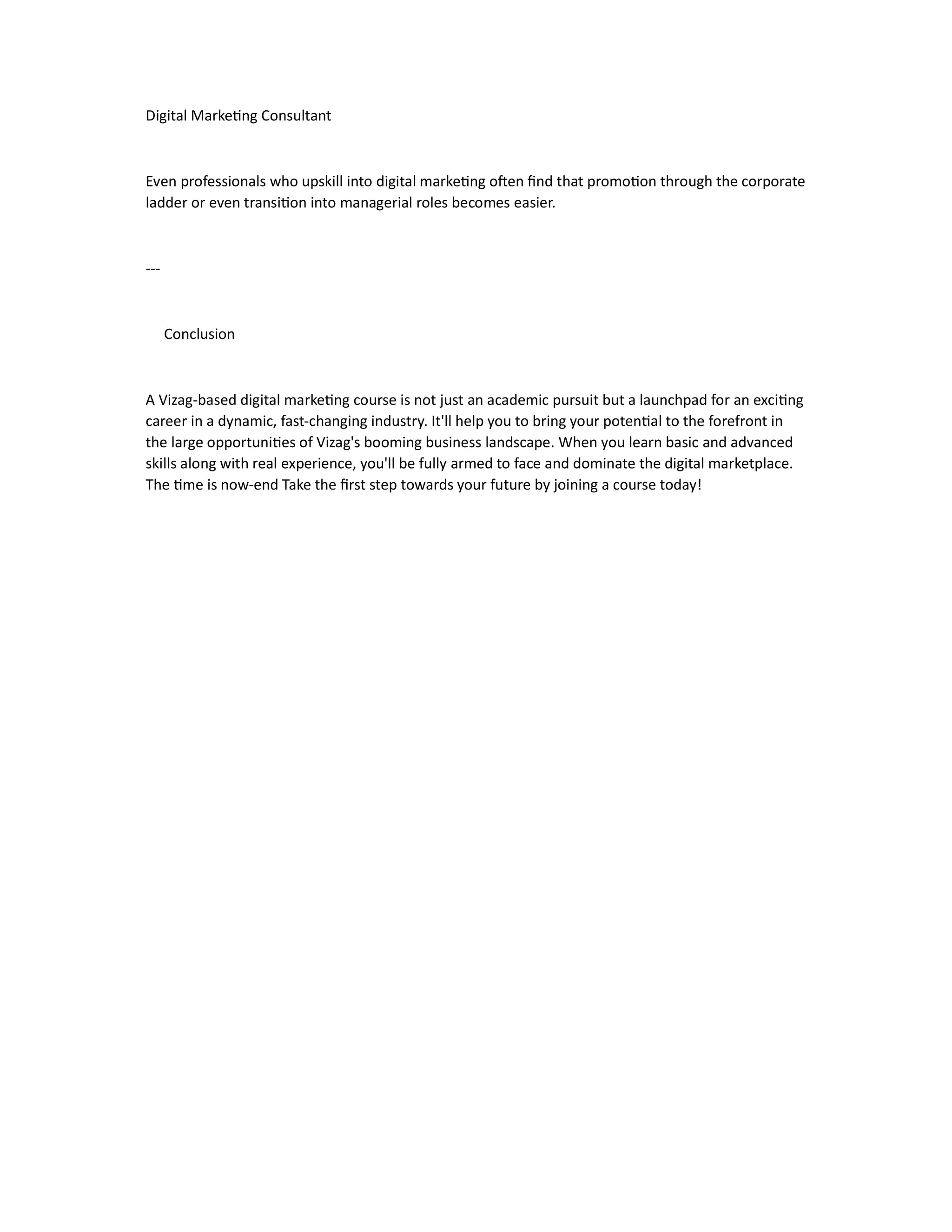 digital marketing course in vizag and agency PDF