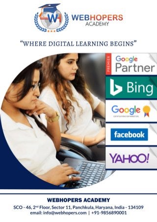 Digital Marketing Course in Chandigarh Syllabus - WebHopers Academy