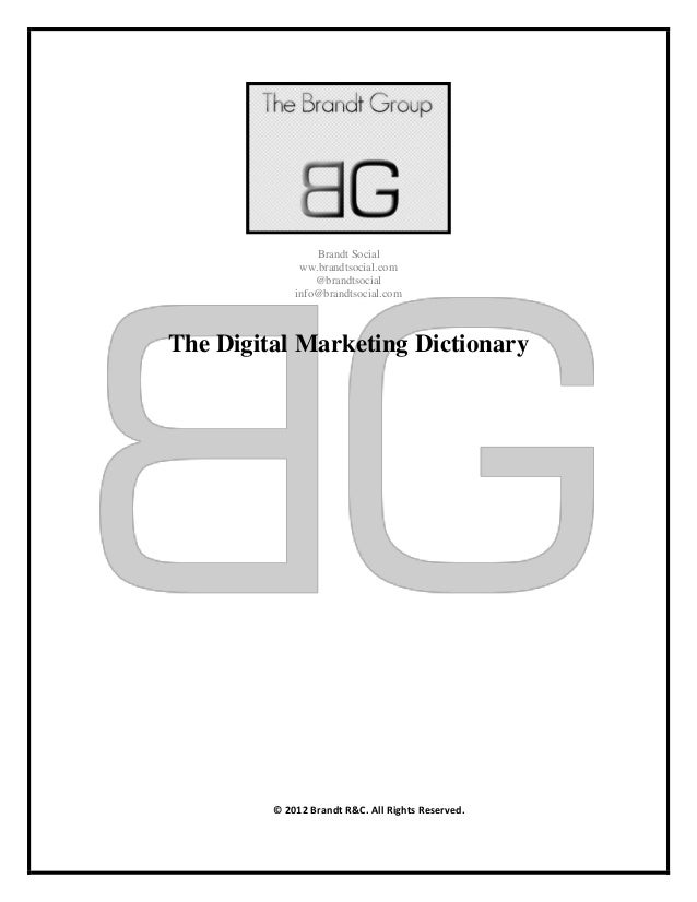 The Digital Marketing Dictionary
