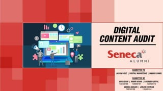 Digital Content Audit - Seneca Alumni Association