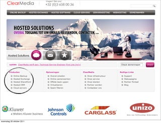 woensdag 26 oktober 2011
 