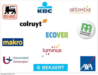 woensdag 26 oktober 2011
 