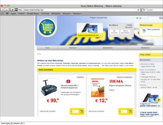 woensdag 26 oktober 2011
 