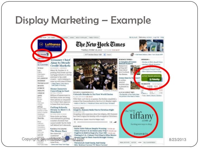 digital marketing example