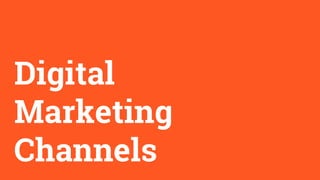 Digital
Marketing
Channels
 
