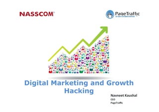 Navneet	
  Kaushal	
  
CEO	
  
PageTraﬃc	
  
Digital Marketing and Growth
Hacking
 