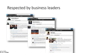 Respected by business leaders
 