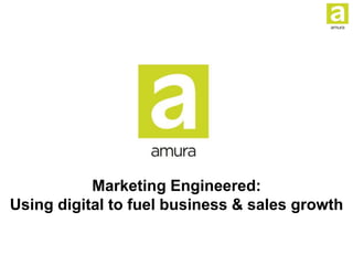 Marketing Engineered:
Using digital to fuel business & sales growth
 