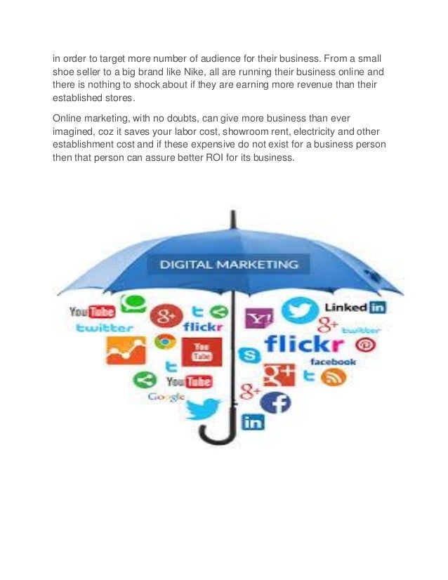 Digital marketing is an umbrella term for all of your online marketing