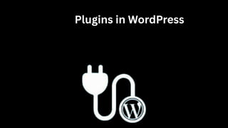 1️⃣ Plugins in WordPress
 