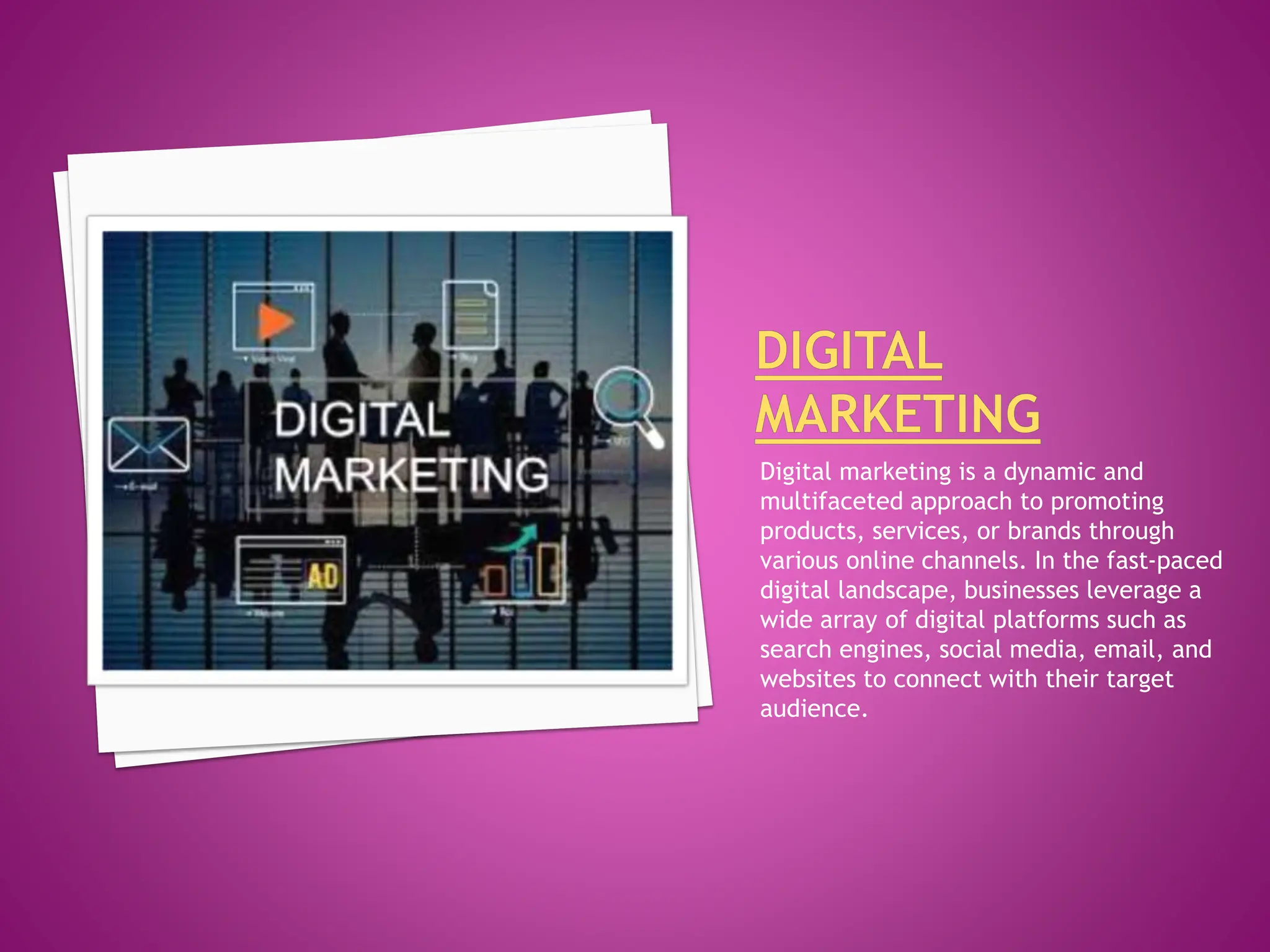 MODULES OF DIGITAL MARKETING AND THEIR BENEFITS PPT