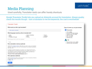 Used carefully, Translator tools can offer handy shortcuts
 