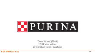 54
“Dear Kitten” (2014)
2:57 viral video
27.3 million views, YouTube
 