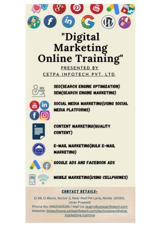 Digital marketing online training In Noida At Discount | 2021