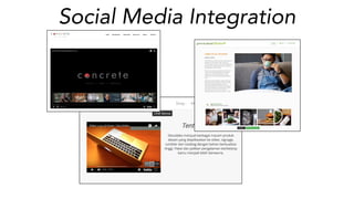 Social Media Integration
 
