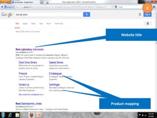 Product mapping
Website title
8
 