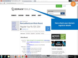 Here check your domain
registrar details
8
 