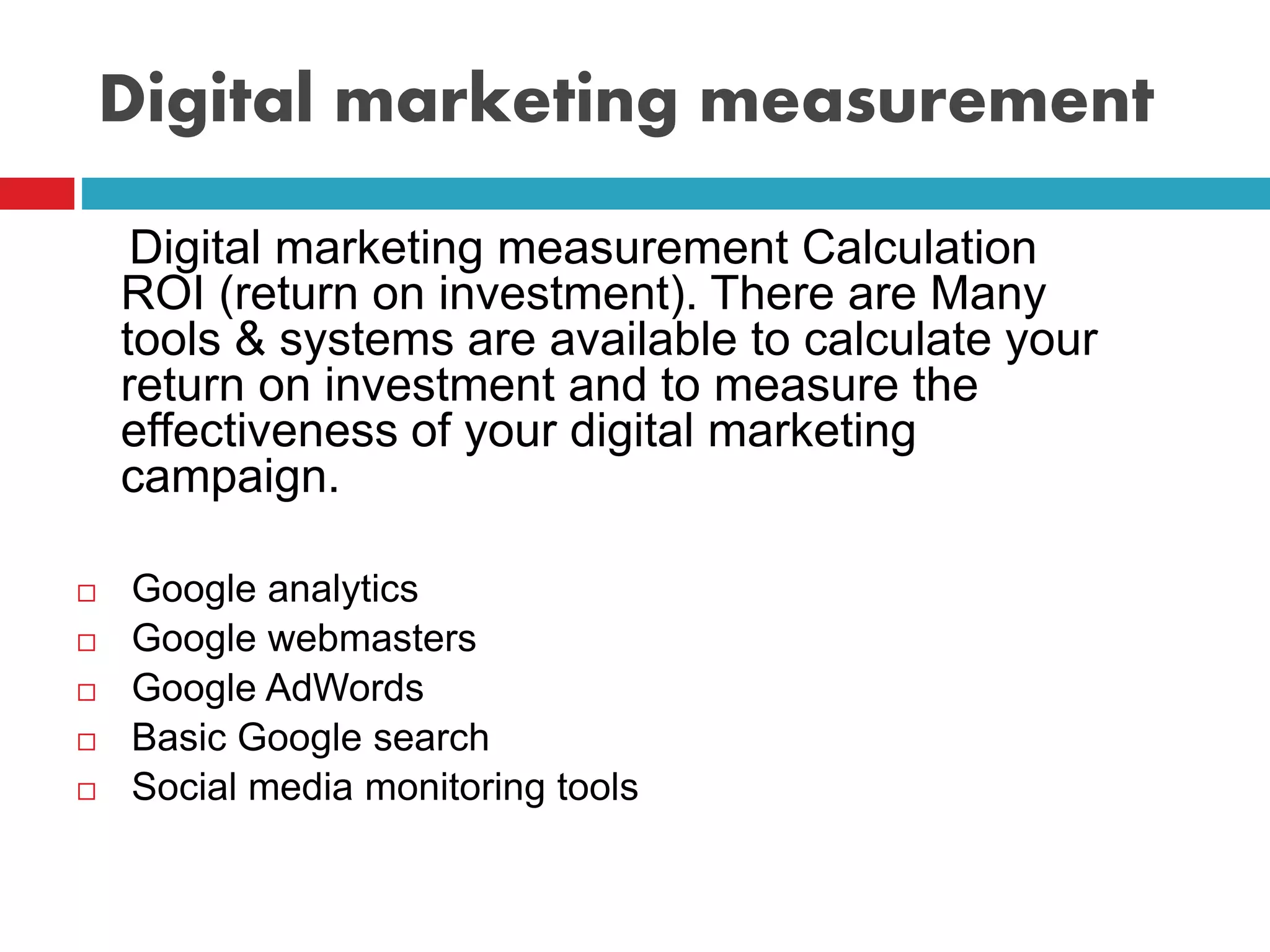 Digital marketing overview