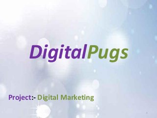 DigitalPugs
Project:- Digital Marketing
1
 