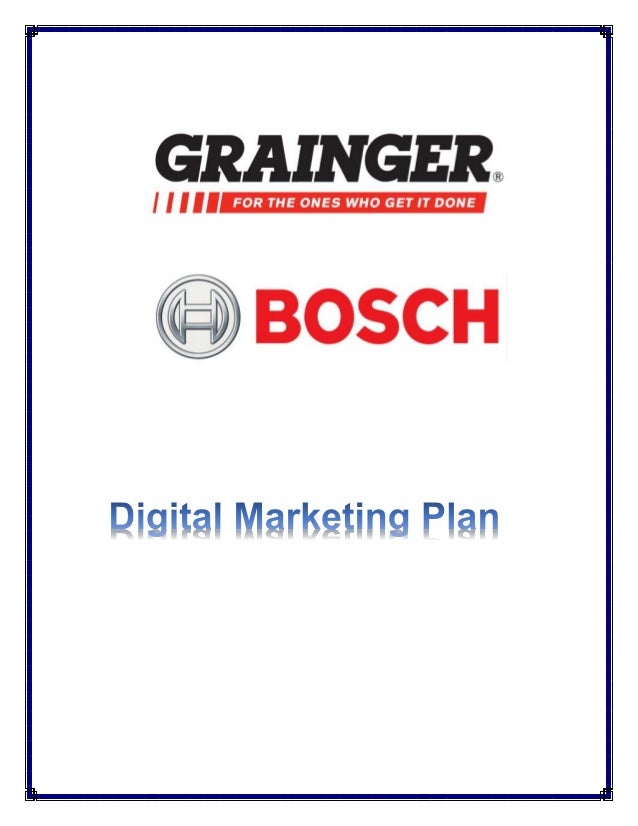 digital marketing plan for grainger digital marketing plan