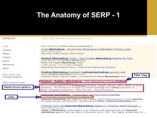 The Anatomy of SERP - 1

 