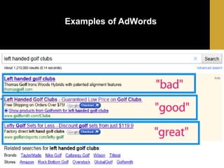 Examples of AdWords

 