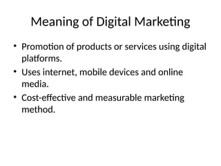 Digital Method Promotion Digital_Marketing_PPT_MBA.pptx bhghggjhfh | PPTX