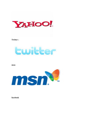 Twitter :

msn:

facebook

 