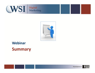 Webinar
Summary
 