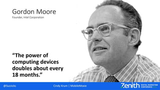 Gordon Moore
Founder, Intel Corporation
“Frankly, I didn’t
expect to be so
precise.”
 
