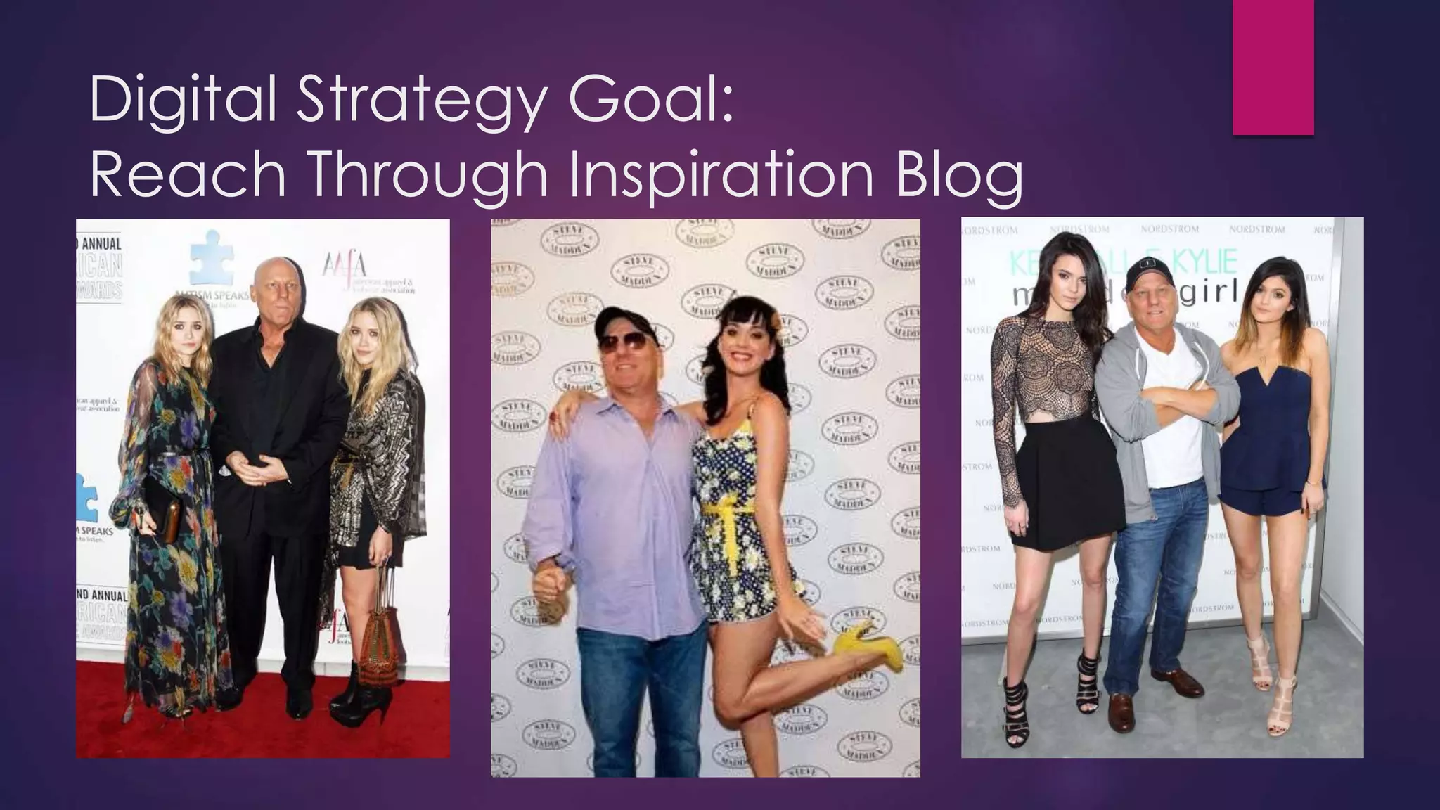 Digital Strategy Goal:
Reach Through Inspiration Blog