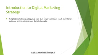 How to Create a Digital Marketing Strategy PPT | PPTX