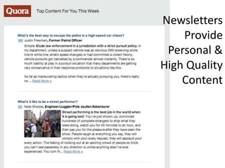 Newsletters
    Provide
 Personal &
High Quality
    Content
 