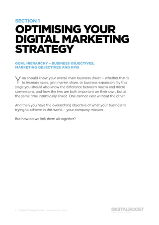 power up your business
2 – Digital Strategy Guide – Intermediate Level
SECTION 1
OPTIMISING YOUR
DIGITAL MARKETING
STRATEG...