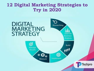 12 Digital Marketing Strategies to
Try in 2020
 