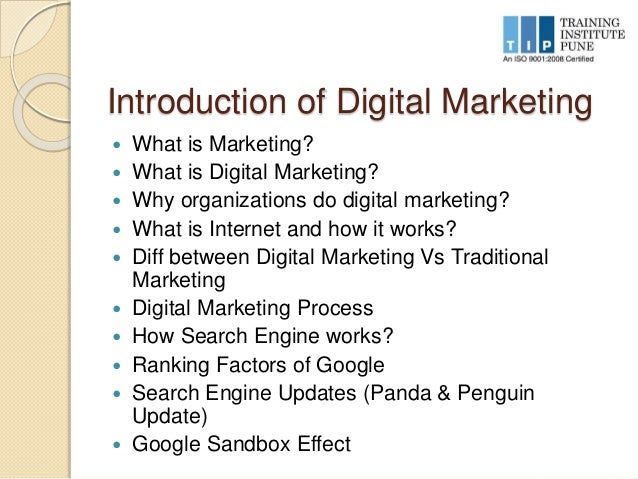 Digital marketing syllabus